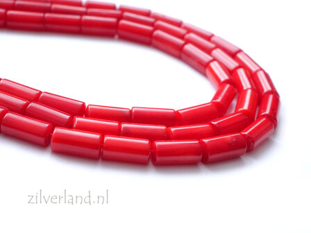 8mm x 4mm Koraal Kralen- Buis