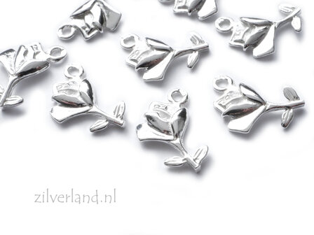 Sterling Zilveren Bedel- Roos