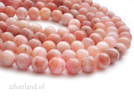8mm Peruaanse Roze Opaal Edelstenen Kralen