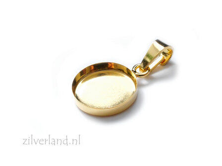UV resin hangerbakje verguld zilver 925