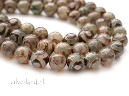 8mm Tibetaanse Agaat Edelstenen Kralen