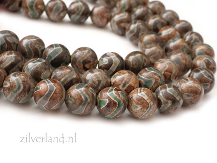 8mm Tibetaanse Agaat Edelstenen Kralen