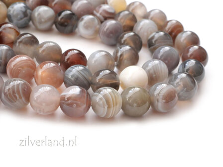 8mm Botswana Agaat Edelstenen Kralen