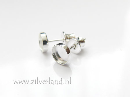 6mm Sterling Zilveren Oorstekers
