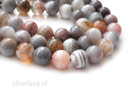 8mm Botswana Agaat Edelstenen Kralen