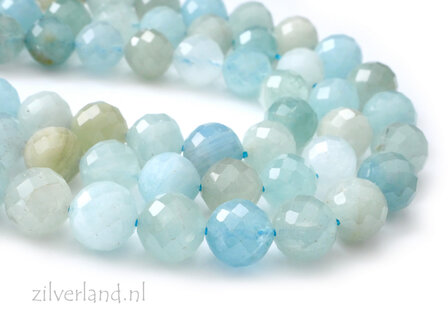 10mm Aquamarijn Edelstenen Kralen- Facet
