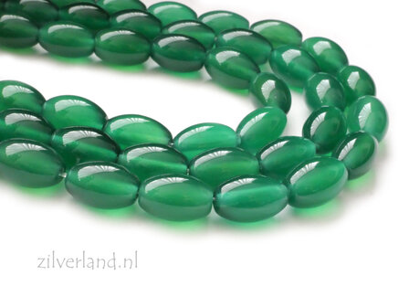 8x12mm Groene Agaat Edelstenen Kralen
