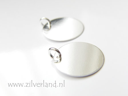 16,50mm-0,35mm Sterling Zilveren Hanger- Rond