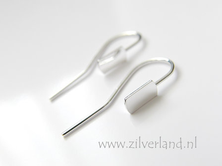 Sterling Zilveren Oorhaken met Verlijmplaatje