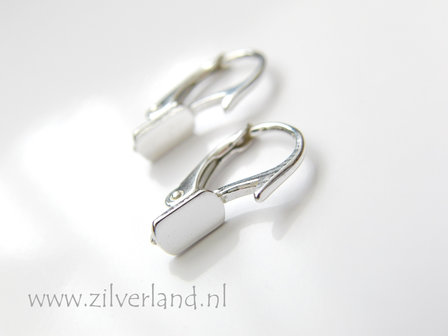 Sterling Zilveren Oorhaken met Verlijmplaatje