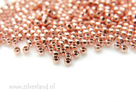 100 Stuks 2mm Sterling Zilveren Kralen- Rose Verguld