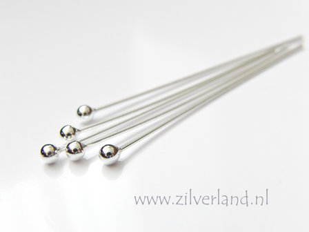 10 Stuks 0,80mm x 5,0cm Sterling Zilveren Nietstiften