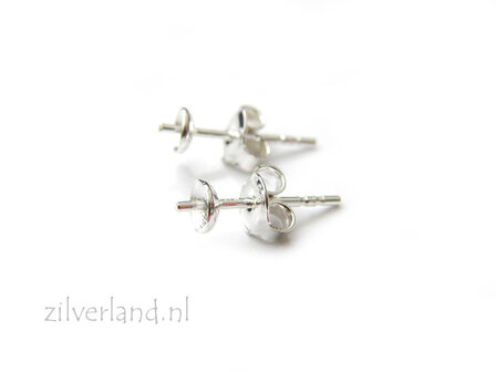 4mm Sterling Zilveren Oorstekers