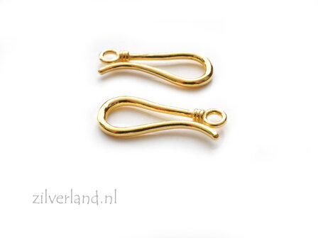 Zilver 925 Haakslot- Verguld