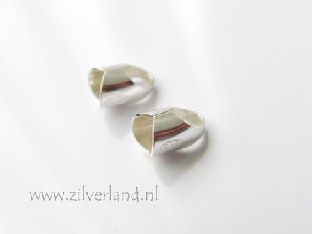 2 Stuks 5mm Sterling Zilveren Eindstuk