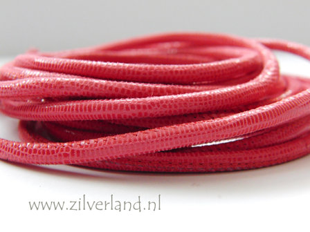 20cm Gestikt 4mm Leerkoord- Lizard