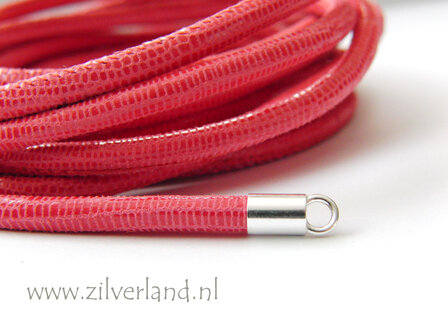 20cm Gestikt 4mm Leerkoord- Lizard