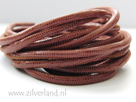 20cm Gestikt 4mm Leerkoord- Lizard
