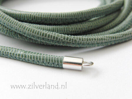 20cm Gestikt 4mm Leerkoord- Lizard