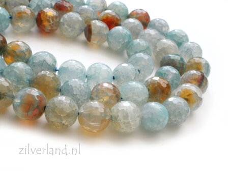 10mm Agaat Edelstenen Kralen- Facet