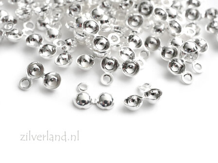 10 Stuks Sterling Zilver 925 Kalotjes