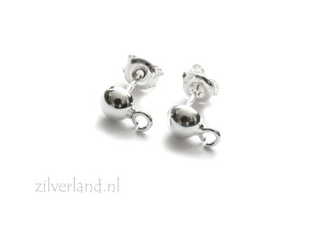 Zilver 925 Oorstekers met Montageoog