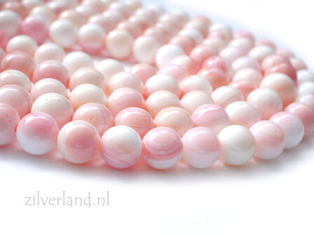8mm Roze Queen Conch Schelp Kralen