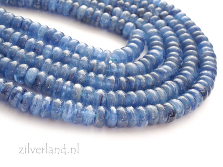 6x3mm Kyaniet Edelstenen Kralen- Rondellen