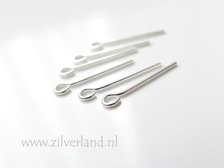 10 Stuks 0,70x1,5cm Sterling Zilveren Kettelstiften