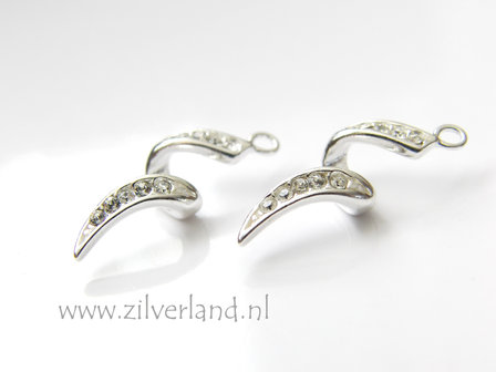 1 Stuk Sterling Zilveren Hanger- Spiraal