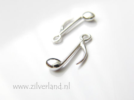 1 Stuk Sterling Zilveren Bedel- Muzieknoot