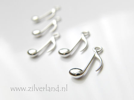 1 Stuk Sterling Zilveren Bedel- Muzieknoot