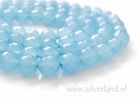 8mm Jade Kralen- Facet Geslepen
