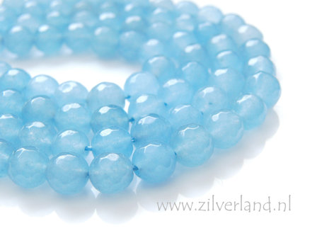 8mm Jade Kralen- Facet Geslepen