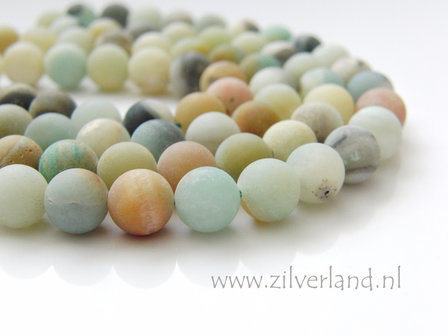 8mm Amazoniet Kralen- Mat