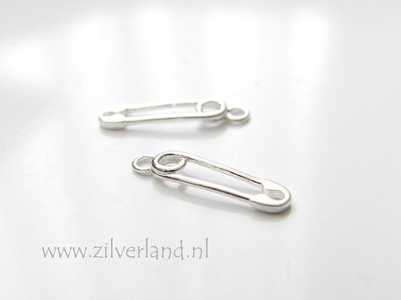 1 Stuk Sterling Zilveren Bedel- Veiligheidsspeld