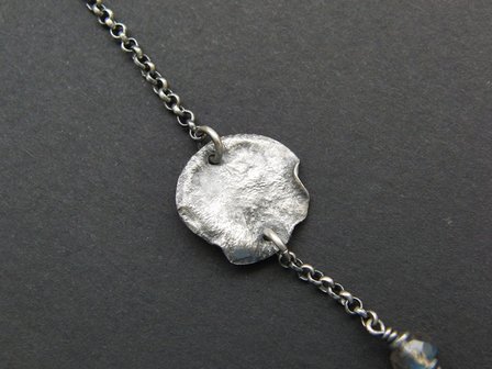 Handgemaakte Zilveren Ketting met Labradoriet