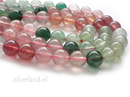 8mm Aardbeienkwarts Kralen