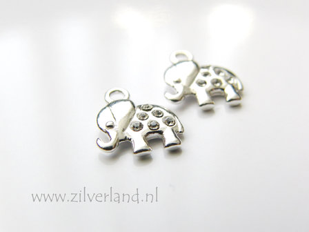1 Stuk Sterling Zilveren Bedel- Olifant