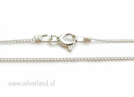 1,0mm Sterling Zilveren Collier Gourmet- 50cm