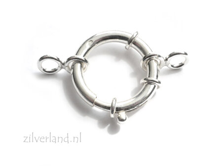 20mm Sterling Zilveren Veerring Slot