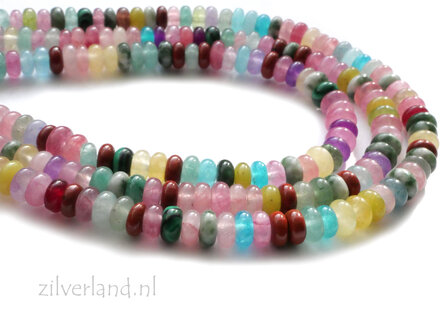 2x4,5 mm Edelstenen Mix Kralen Rondellen