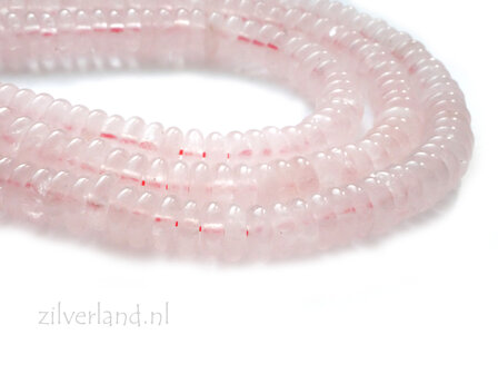 2x6 mm Rozenkwarts Kralen Rondellen 