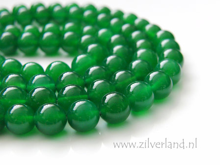 8mm Agaat Kralen- Groen