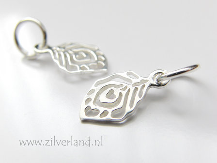 1 Stuk Sterling Zilveren Hanger- Blad