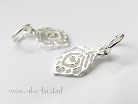 1 Stuk Sterling Zilveren Hanger- Blad