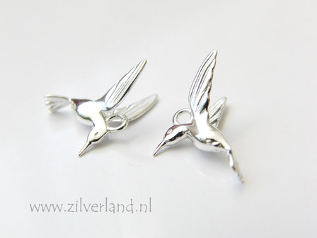 1 Stuk Sterling Zilveren Hanger- Kolibrie