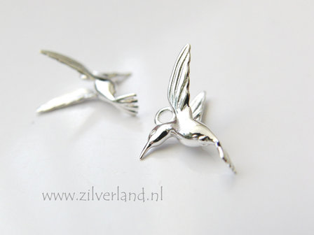 1 Stuk Sterling Zilveren Hanger- Kolibrie