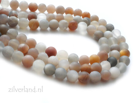 6mm Maansteen Edelstenen Kralen- Mat.
