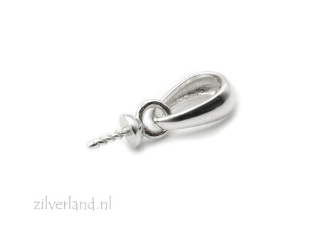 Sterling Zilver 925 Hangeroog met Kapje en Pin.